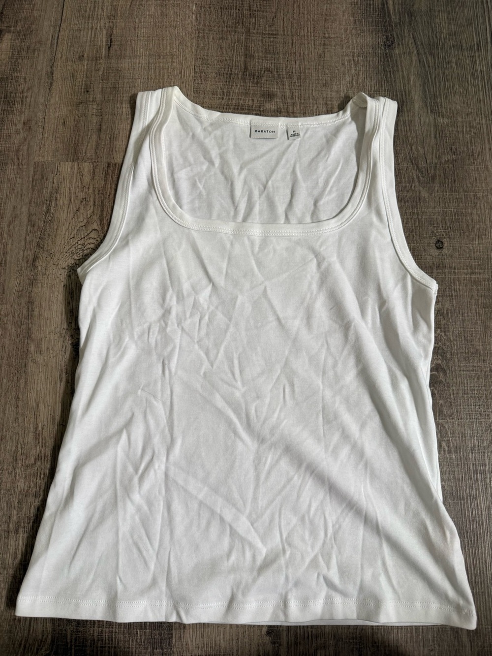 Aritzia Babaton Square Neck Tank 100% Cotton M